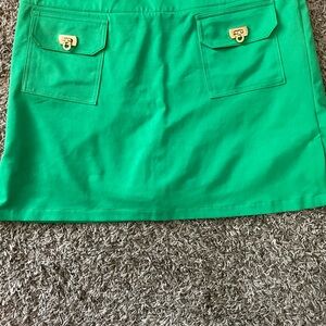 Green and Black Mini Skirt